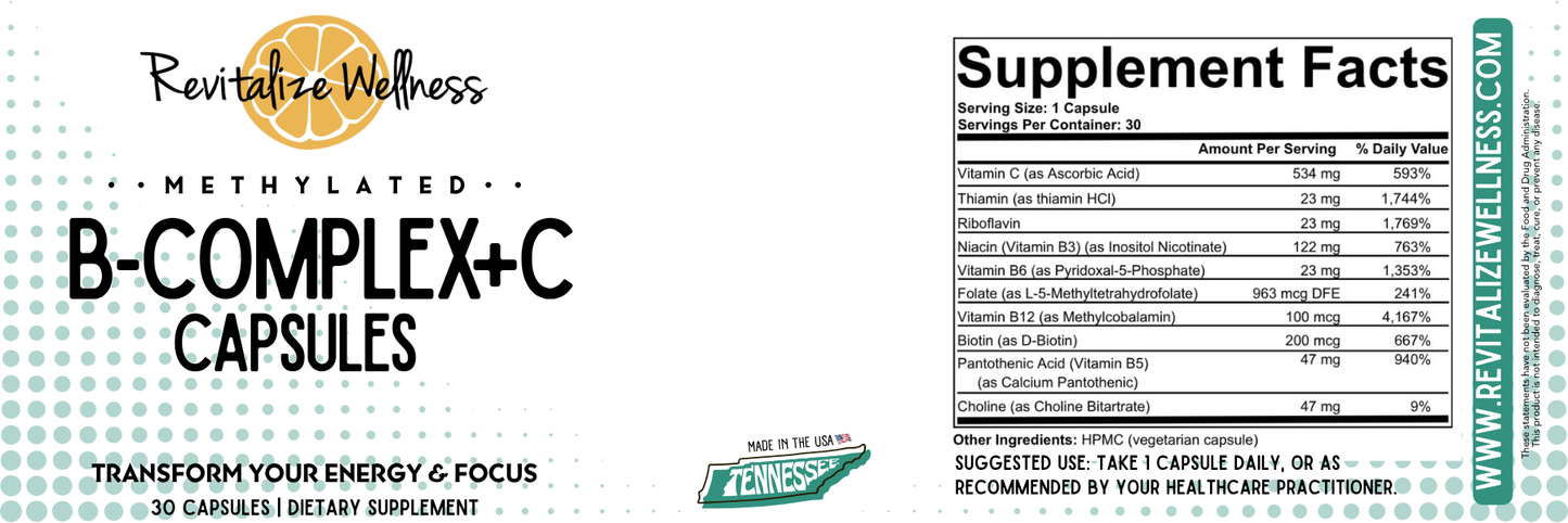 Methylated B-Complex+C Capsules