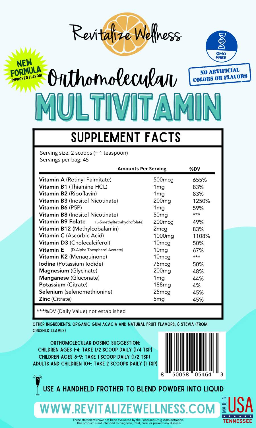 Orthomolecular Multivitamin