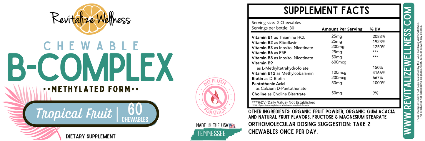 Chewable Methylated B-Complex Defense - Tropical Fruit