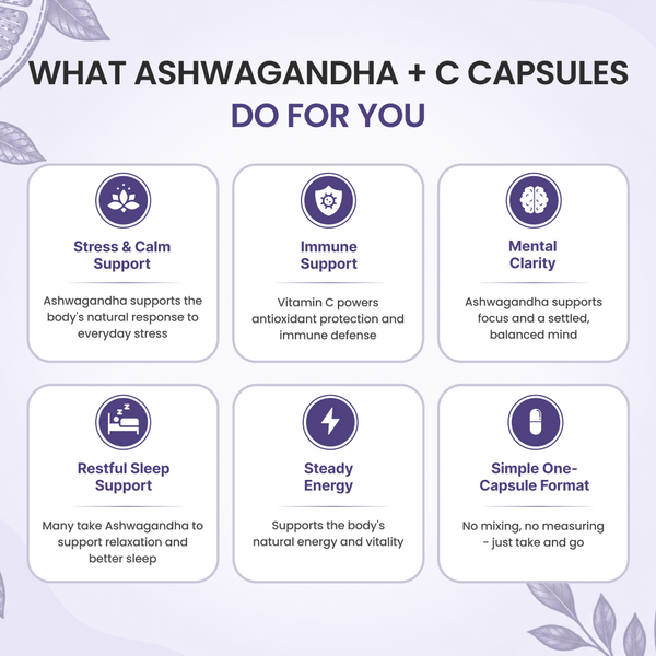 Ashwagandha + C Capsules