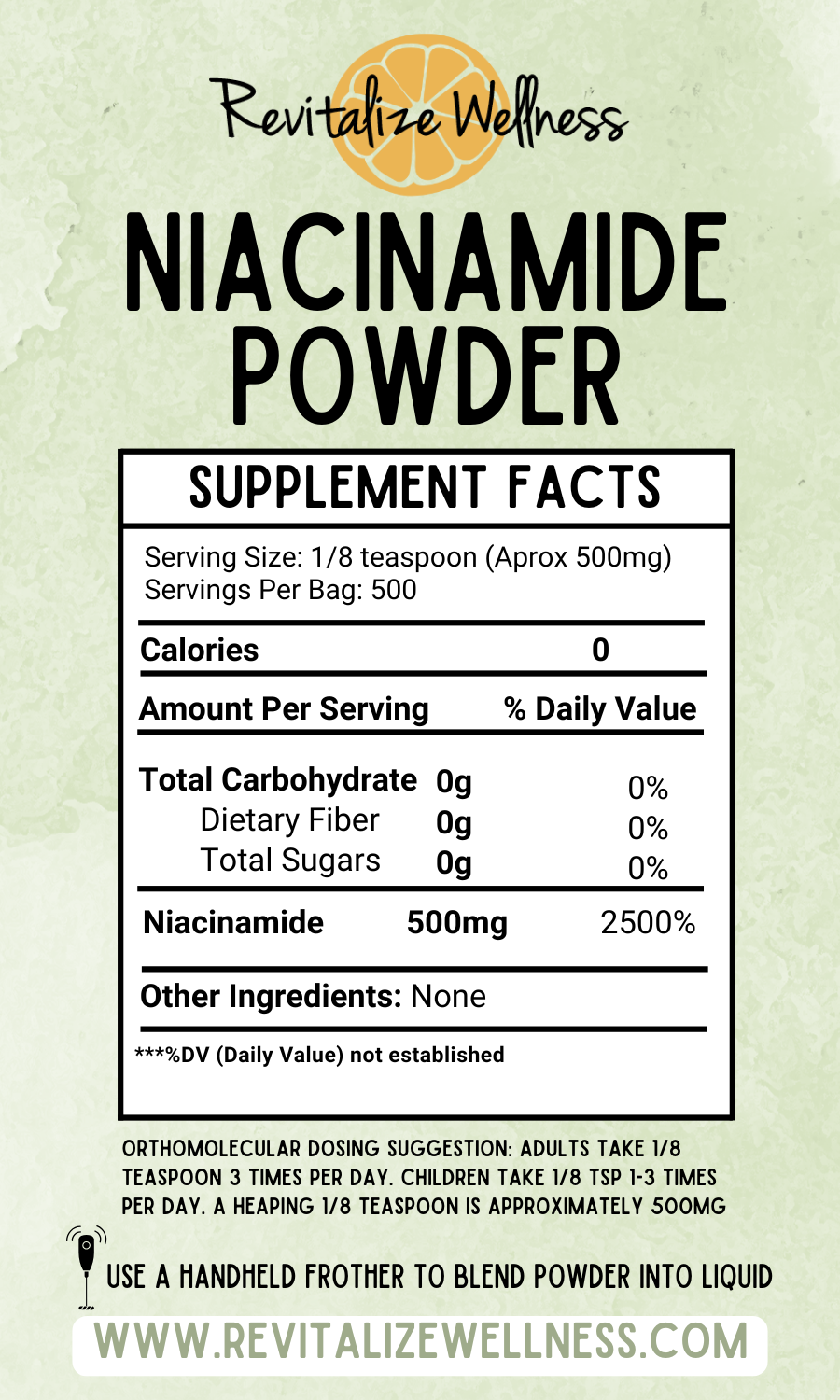 High Quality Niacinamide Powder - 250 Grams