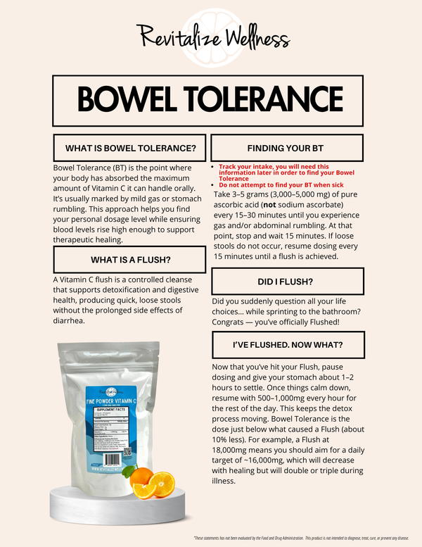 Fine Powder Vitamin C as Ascorbic Acid