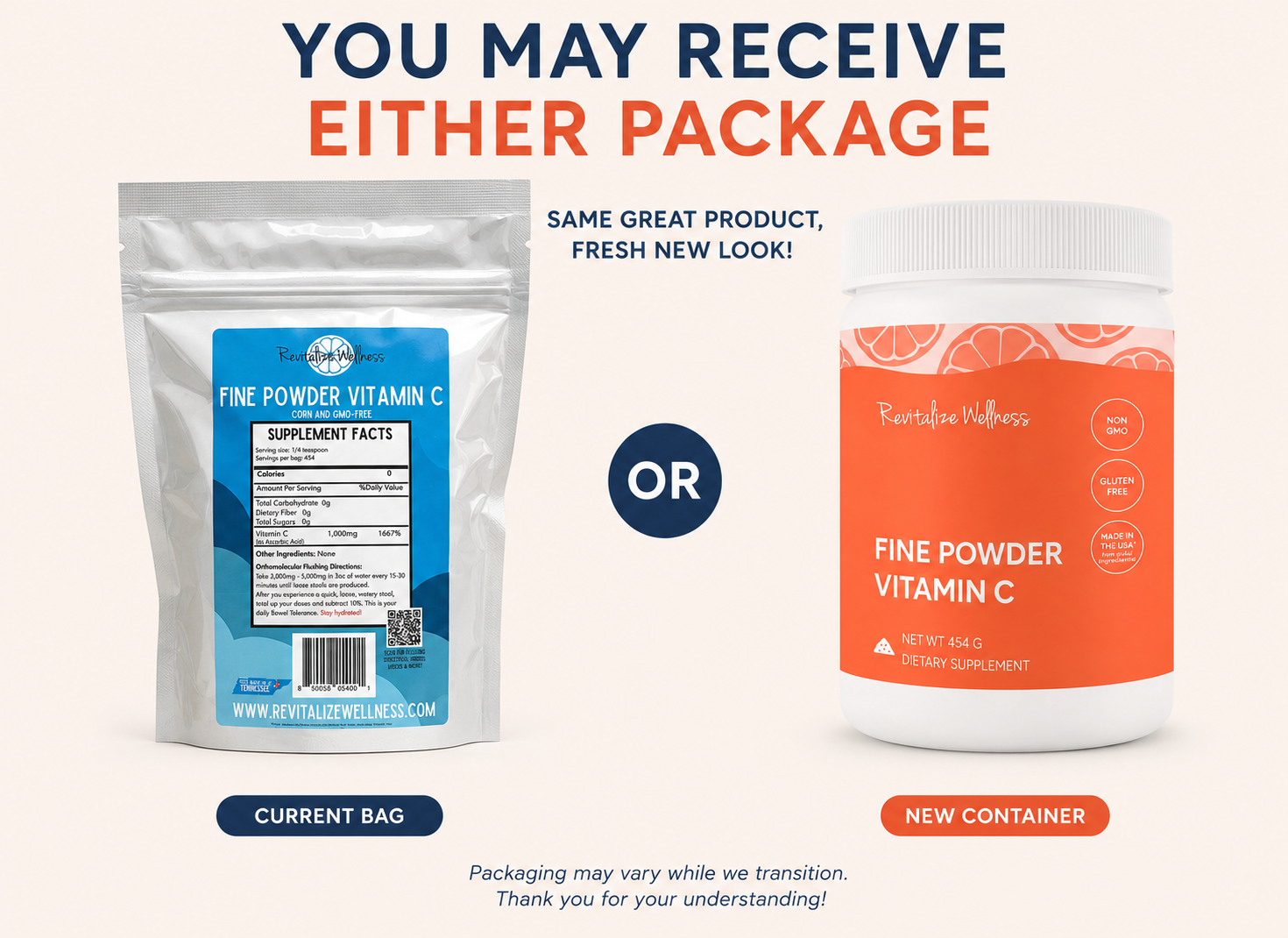 Fine Powder Vitamin C as Ascorbic Acid