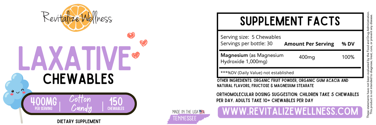 Chewable Orthomolecular Laxative