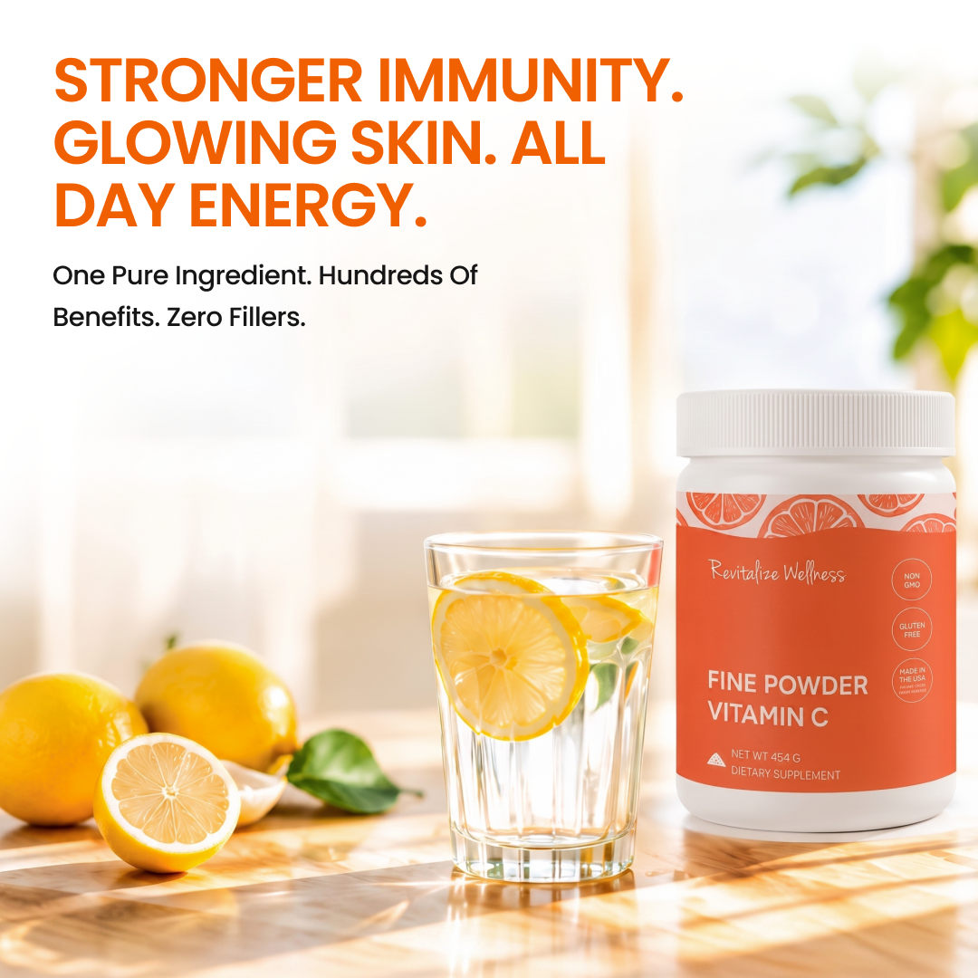 Fine Powder Vitamin C as Ascorbic Acid