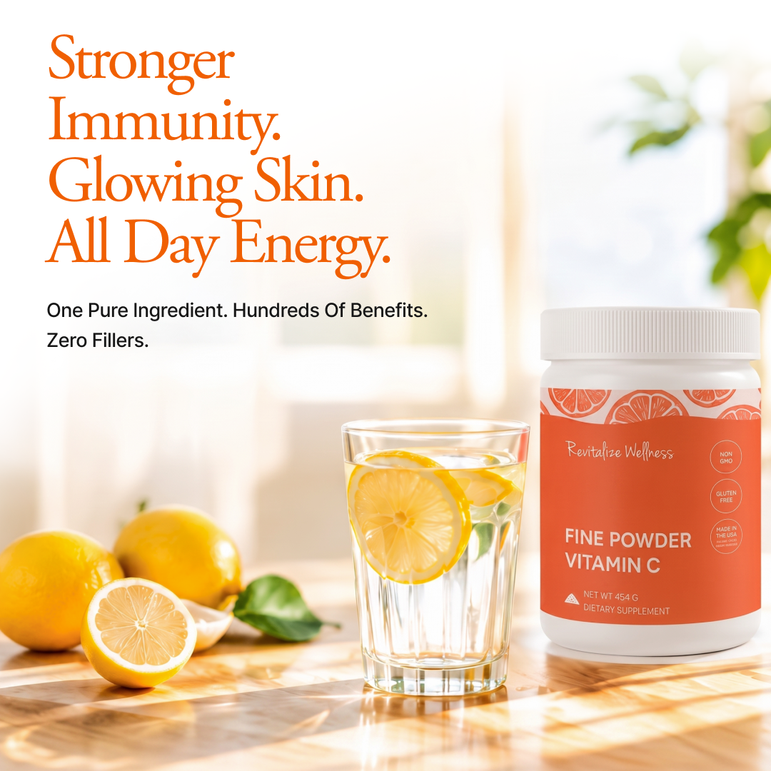 Fine Powder Vitamin C as Ascorbic Acid