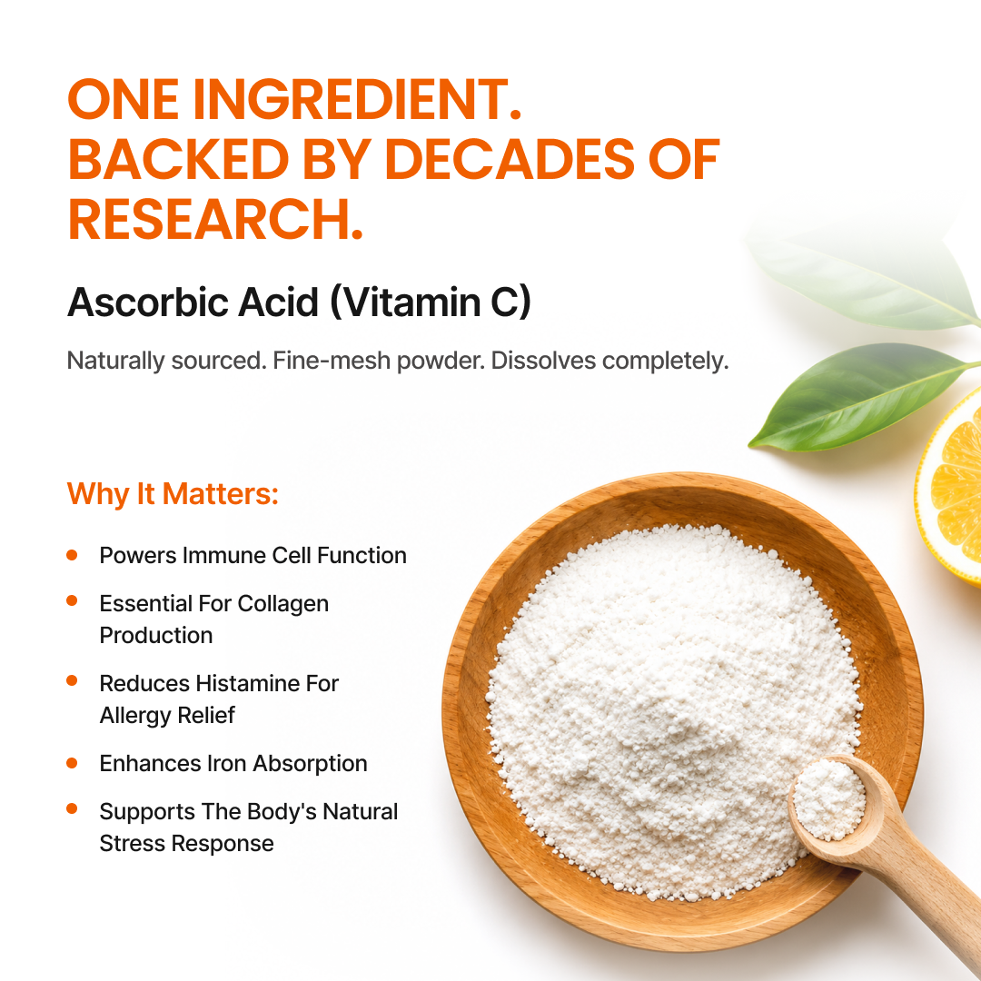 Fine Powder Vitamin C as Ascorbic Acid