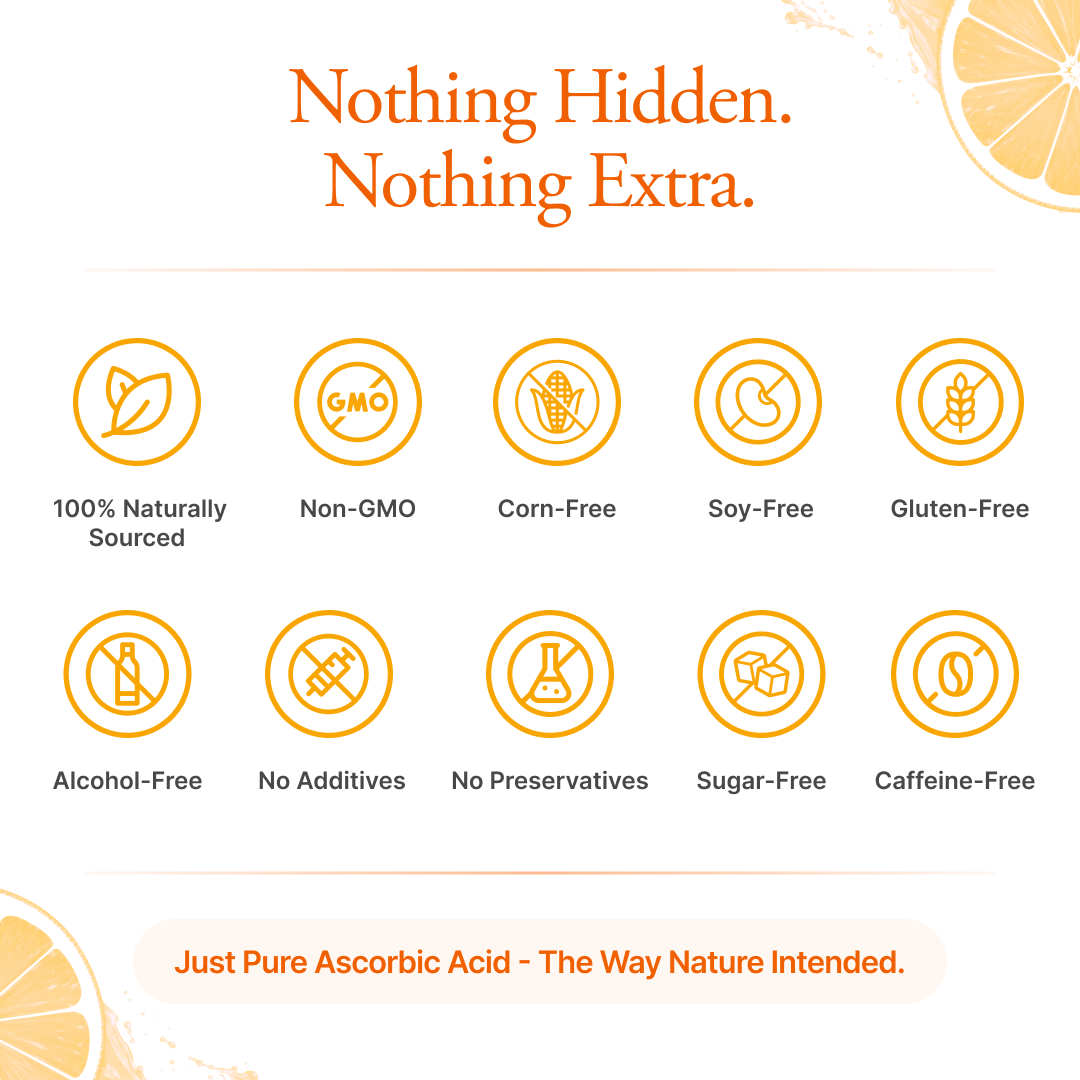 Fine Powder Vitamin C as Ascorbic Acid
