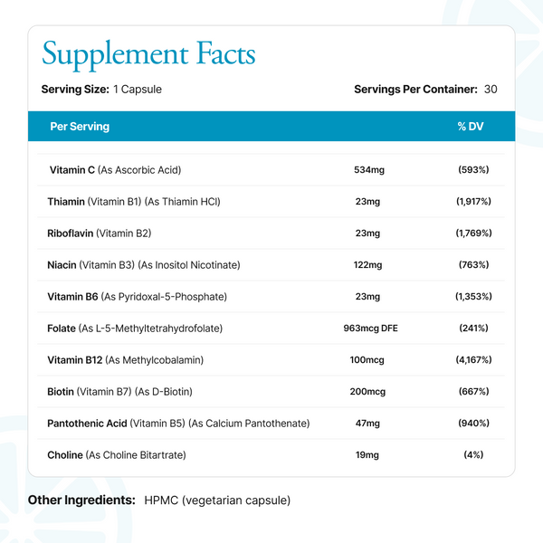 Methylated B-Complex+C Capsules