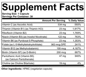 Methylated B-Complex+C Capsules