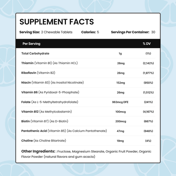 Methylated B-Complex Chewables
