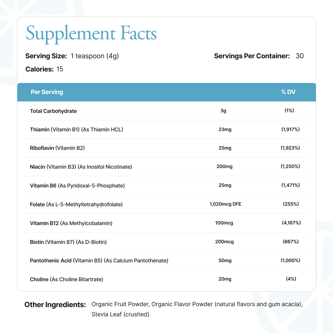 Methylated B-Complex Powder
