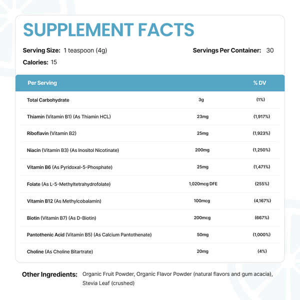 Methylated B-Complex Powder