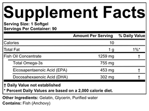 Omega-3 Fish Oil Softgels
