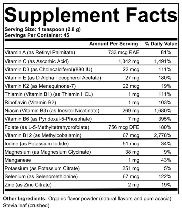 Orthomolecular Multivitamin Powder