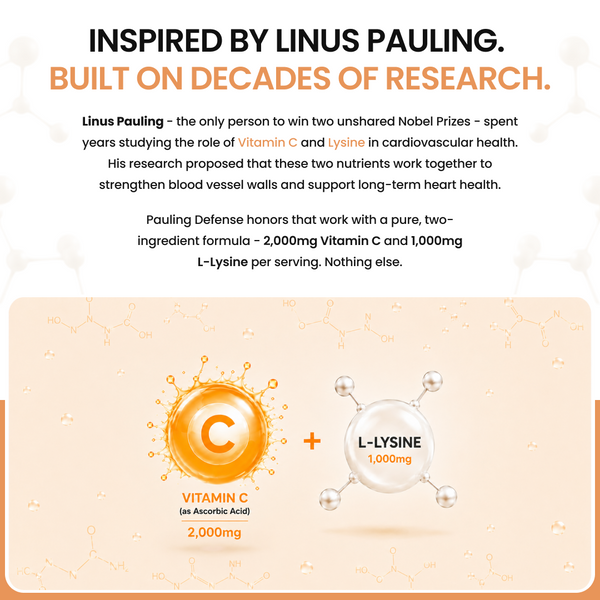 Pauling Defense Powder (Vitamin C + L-Lysine)