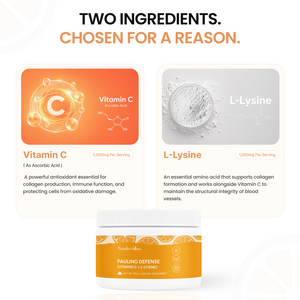 Pauling Defense Powder (Vitamin C + L-Lysine)