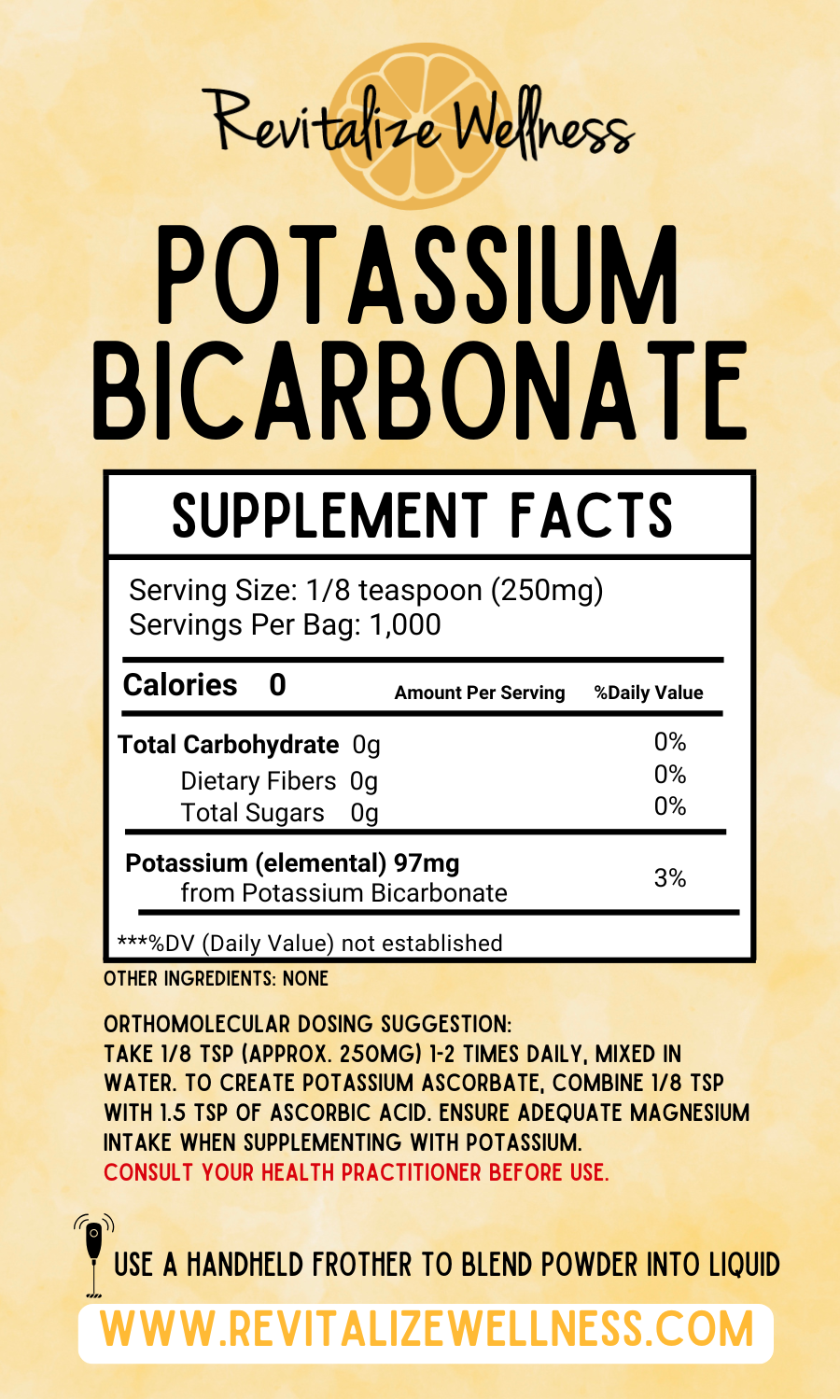 Potassium Bicarbonate - 250g