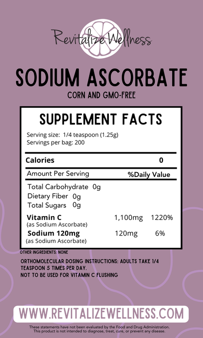 Sodium Ascorbate - 250grams2