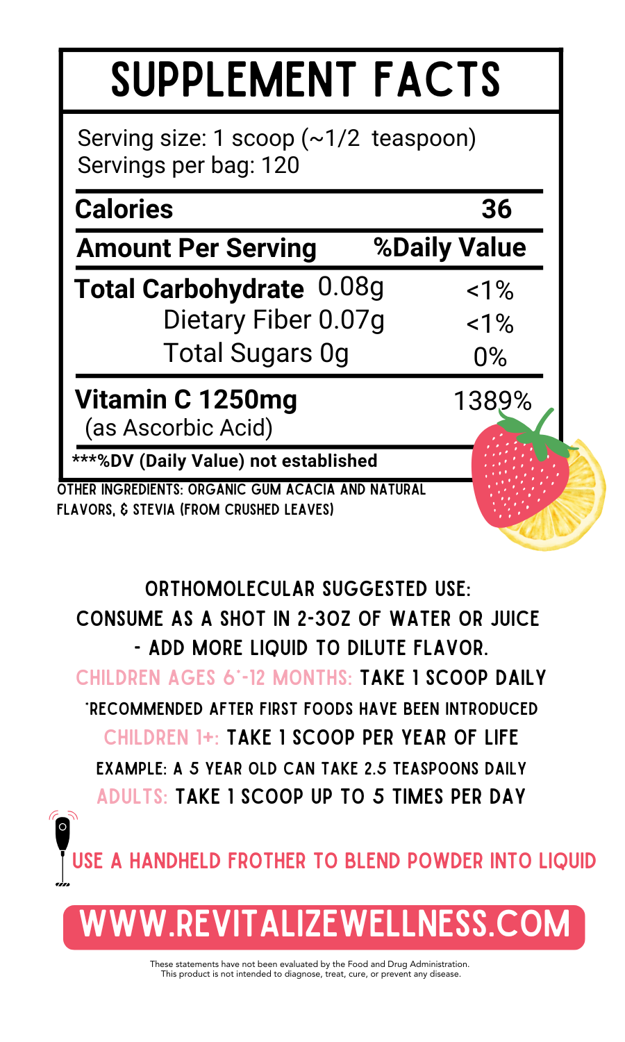 Organic Vitamin C Juice Powder