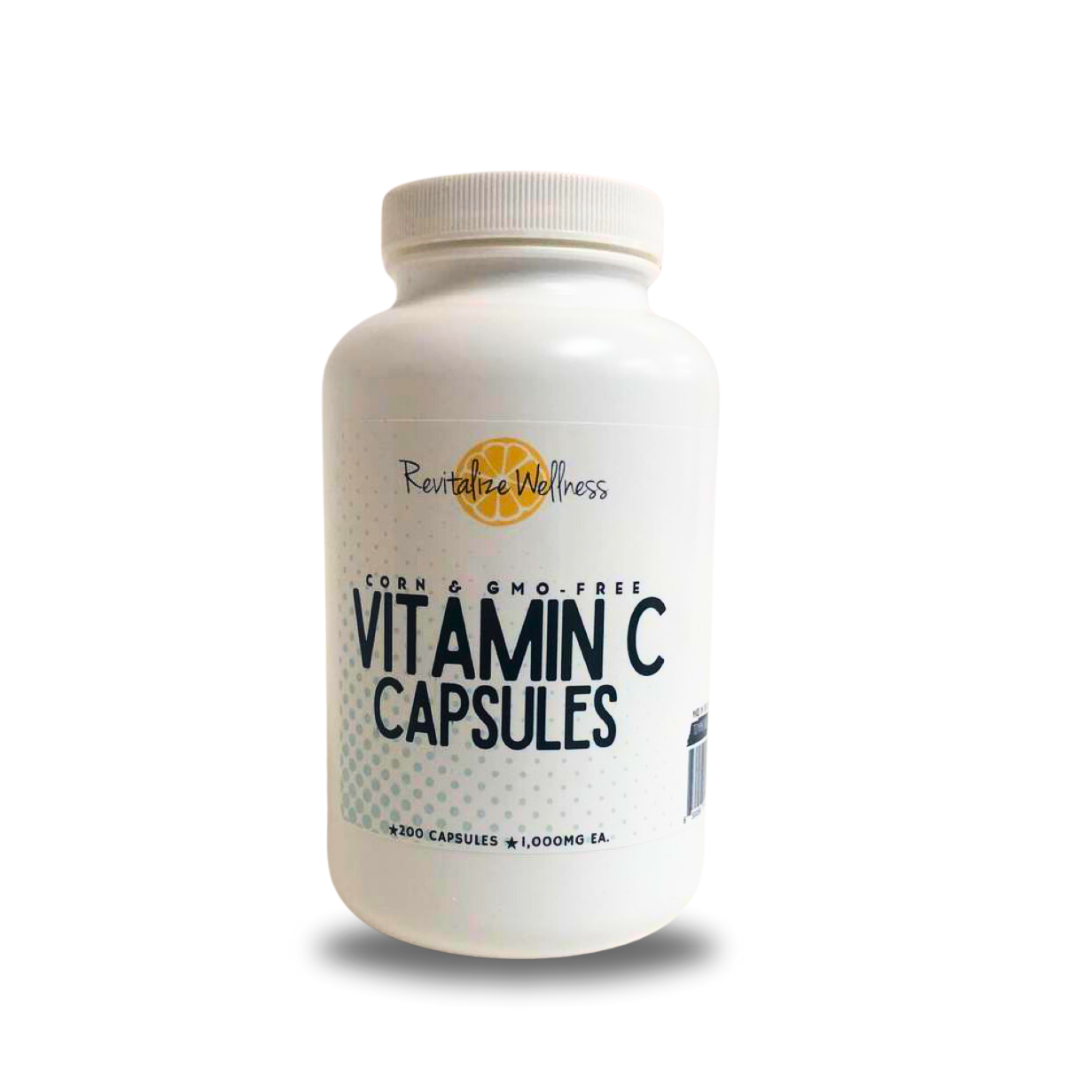 Ascorbic Acid Organic Vegetarian Capsules - 1,000mg Each