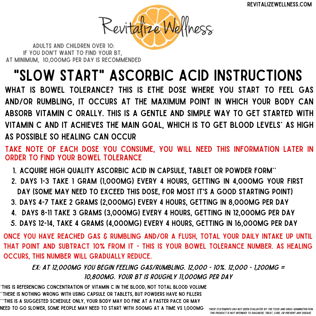 Fine Powder Vitamin C as Ascorbic Acid