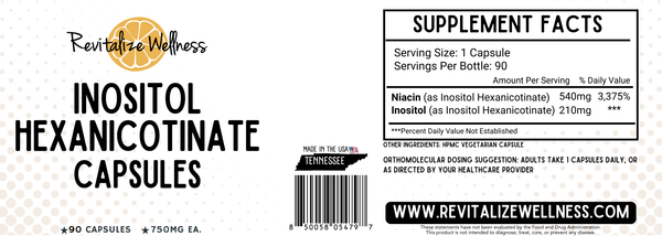 Niacin Capsules (as Inositol Hexanicotinate)