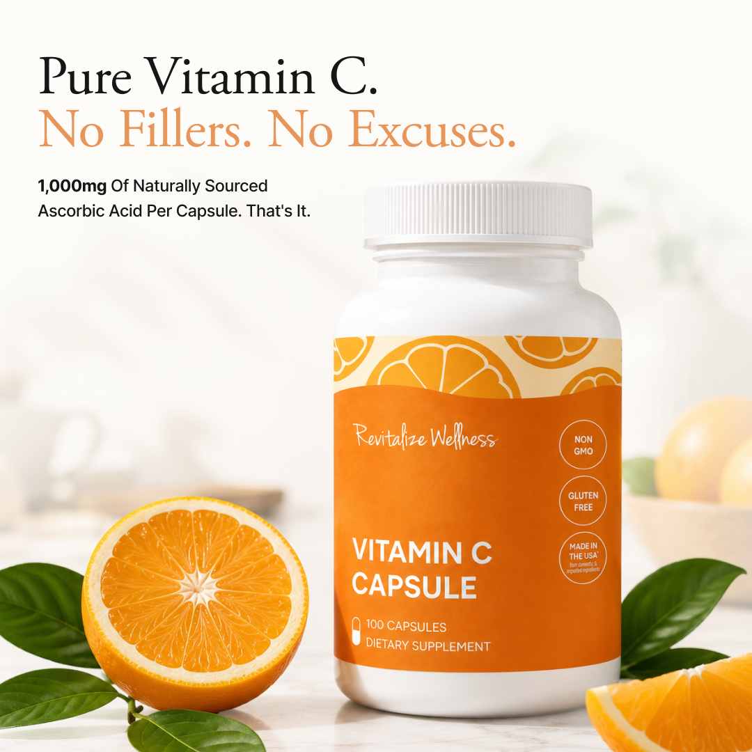Vitamin C Capsules (as Ascorbic Acid) - 1,000mg