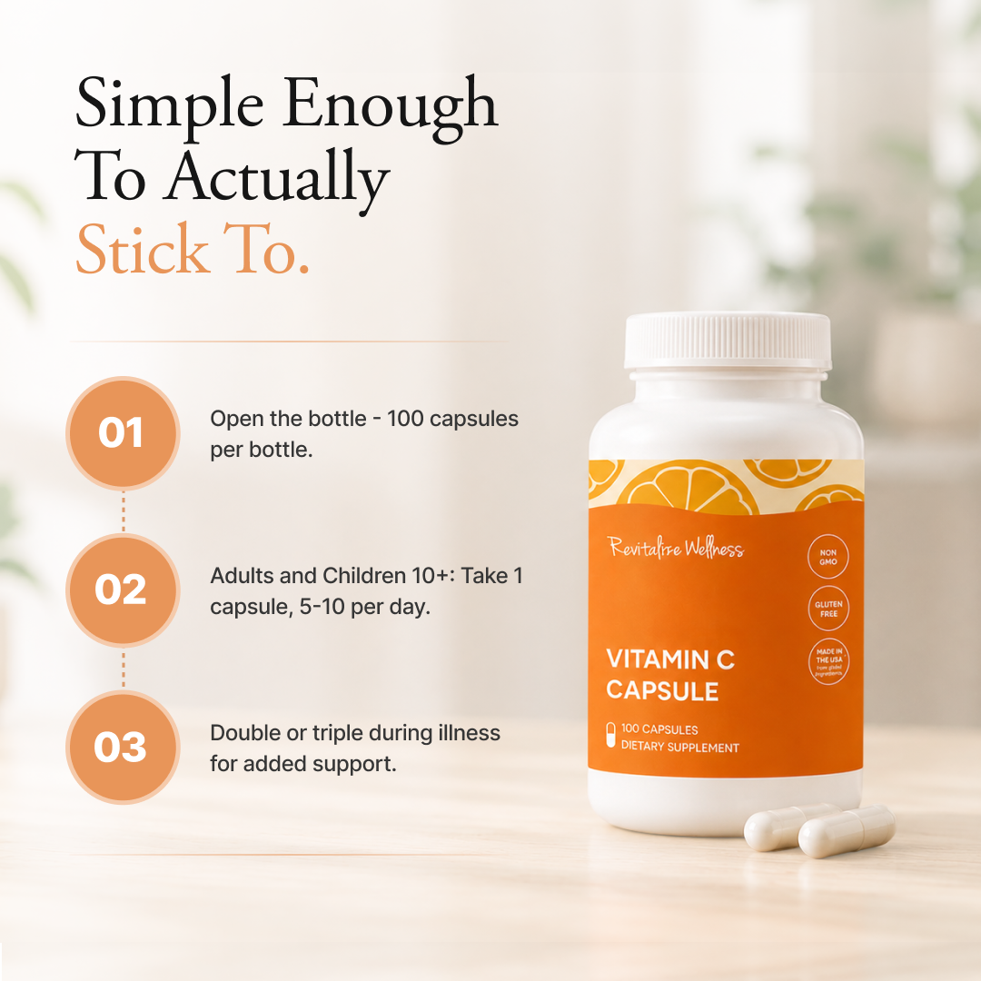 Vitamin C Capsules (as Ascorbic Acid) - 1,000mg