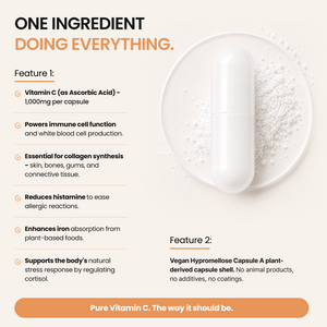 Vitamin C Capsules (as Ascorbic Acid) - 1,000mg
