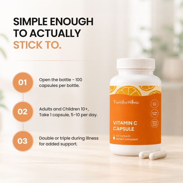 Vitamin C Capsules (as Ascorbic Acid) - 1,000mg