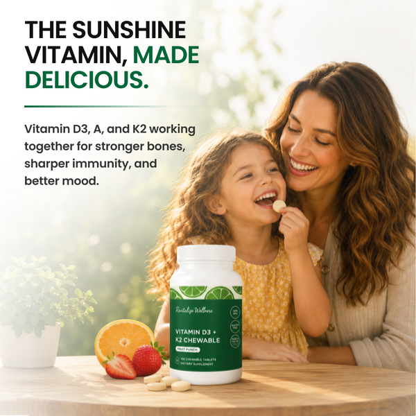 Vitamin D3 + K2  Chewables