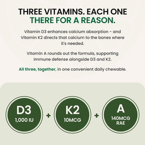 Vitamin D3 + K2  Chewables