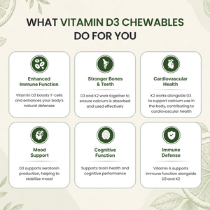 Vitamin D3 + K2  Chewables