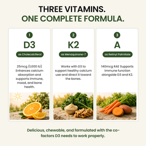 Vitamin D3 + K2  Chewables