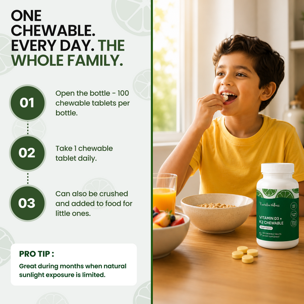 Vitamin D3 + K2  Chewables