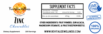 Zinc Chewables - 100 Servings2