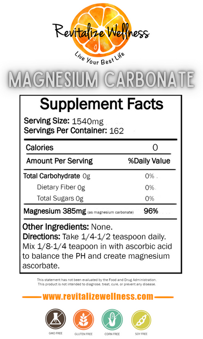 Magnesium Carbonate - 250grams2